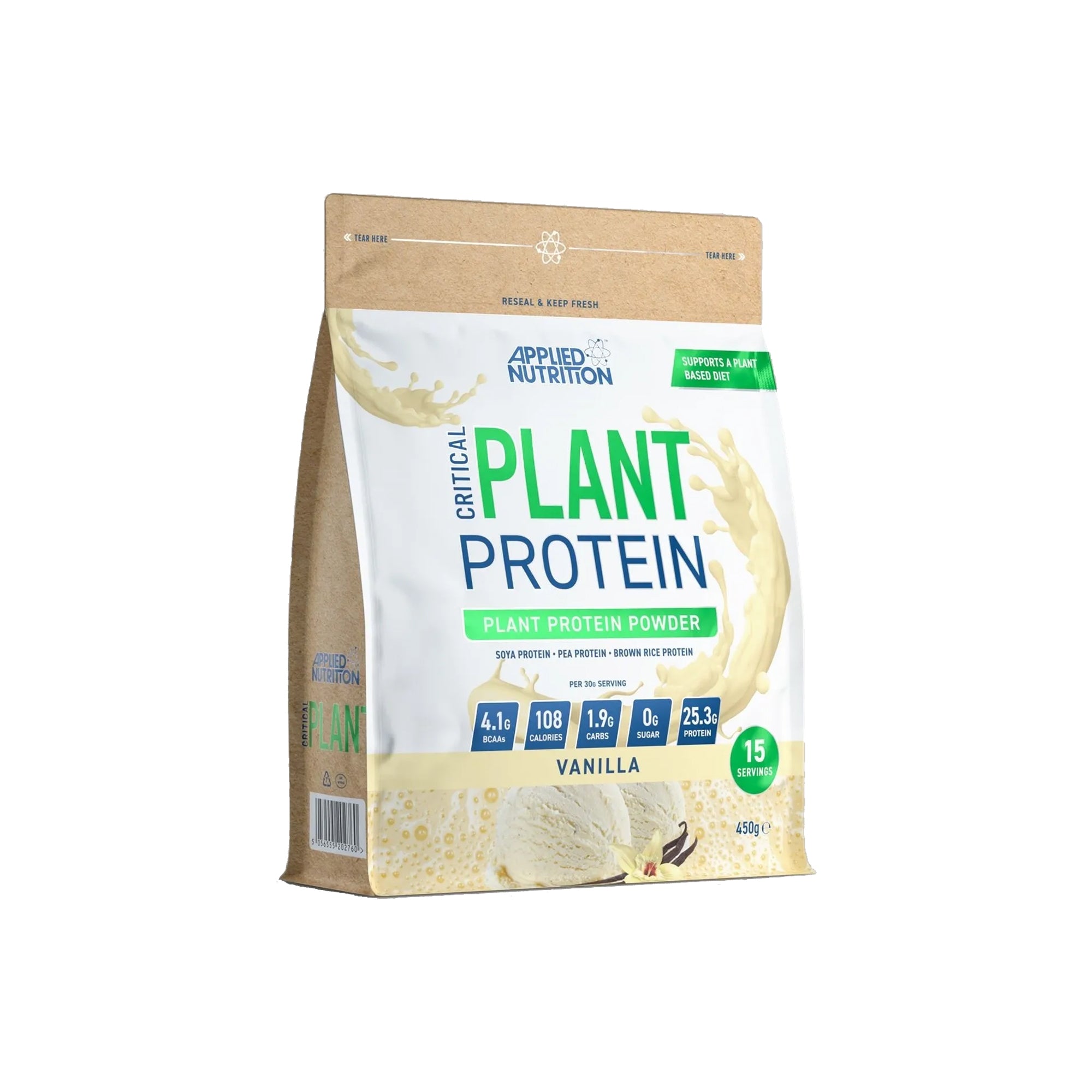 APPLIED NUTRITION PLANT PROTEIN POWDER - VANILLA