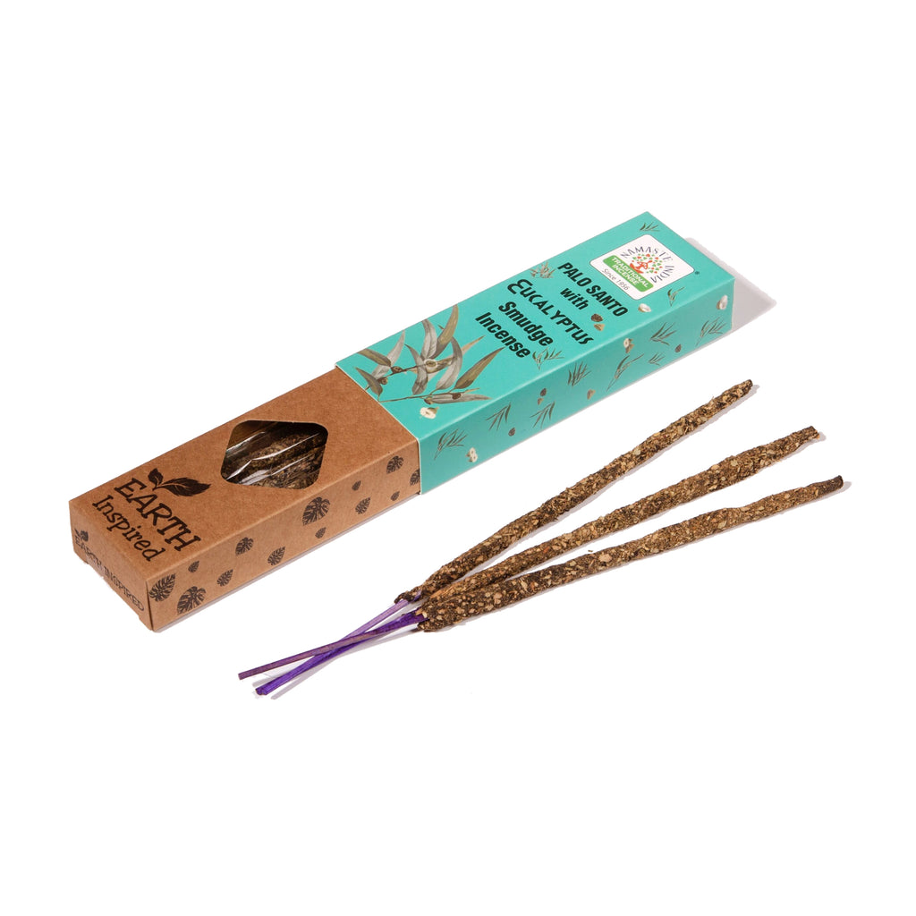 AROMA SMUDGE STICKS - PALO SANTO WITH  EUCALYPTUS