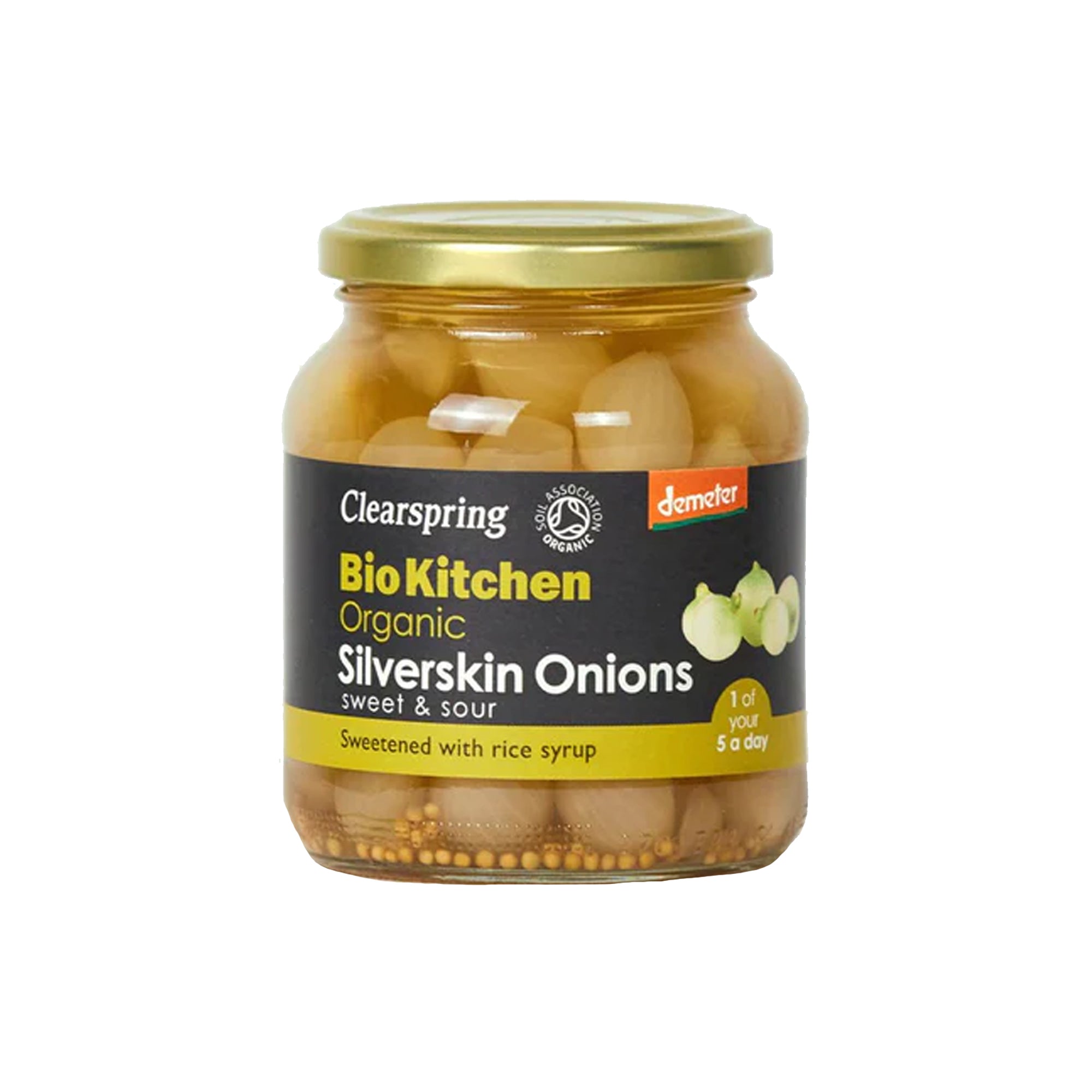 CLEARSPRING SILVERSKIN ONIONS - SWEET & SOUR (PICKLED)