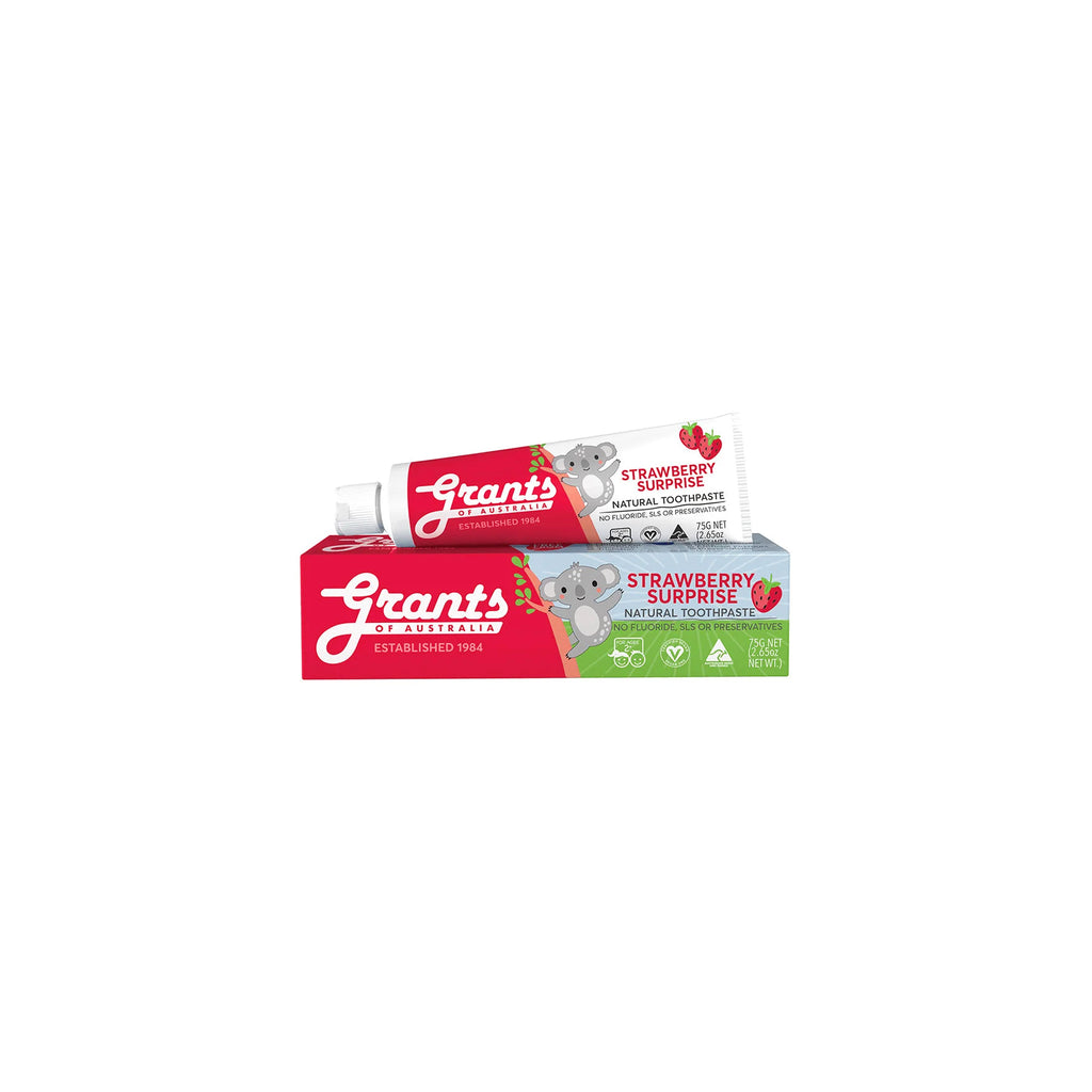 GRANTS TOOTHPASTE KIDS STRAWBERRY NATURAL - FLUORIDE FREE