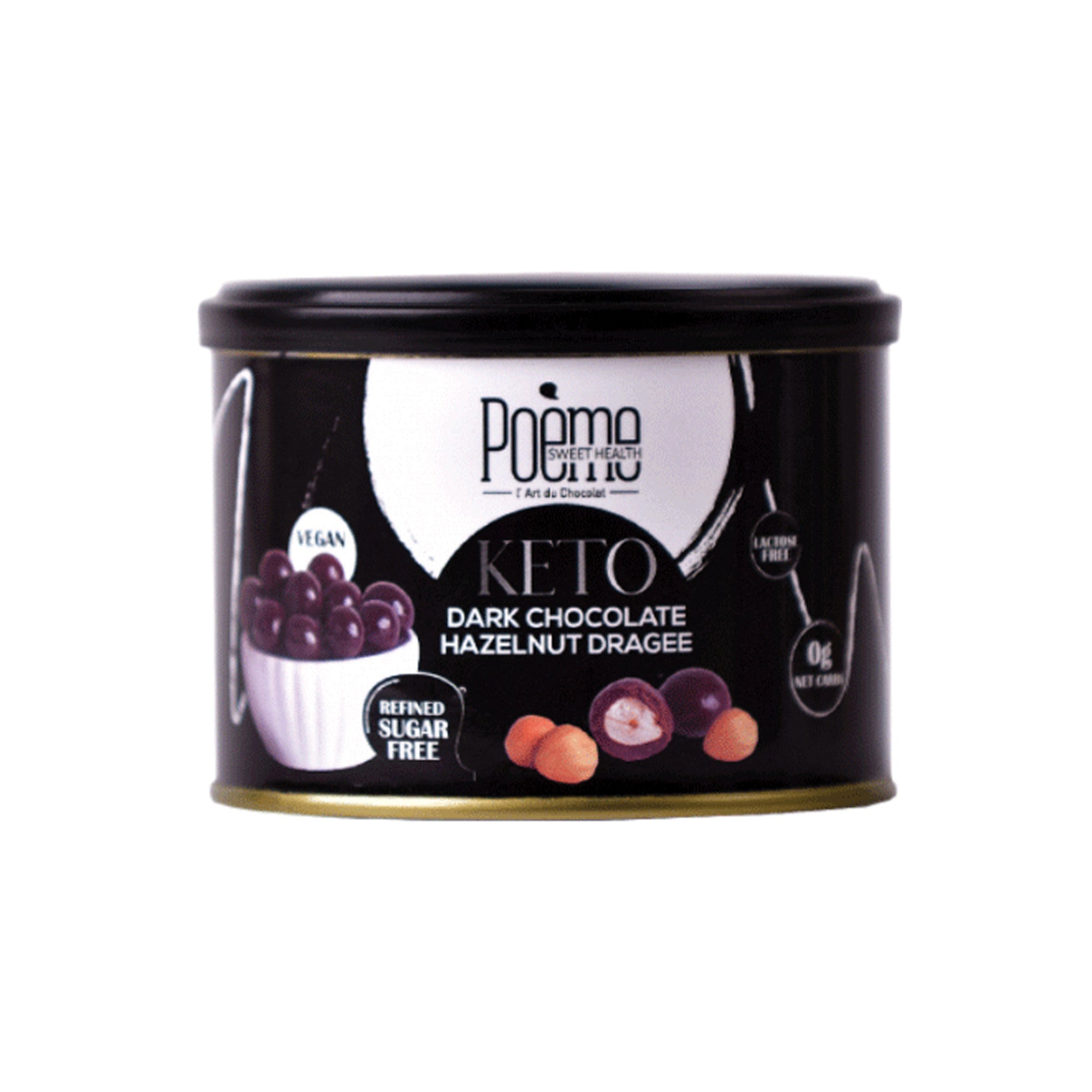 POÈME DRAGEE DARK CHOCOLATE HAZELNUT - KETO