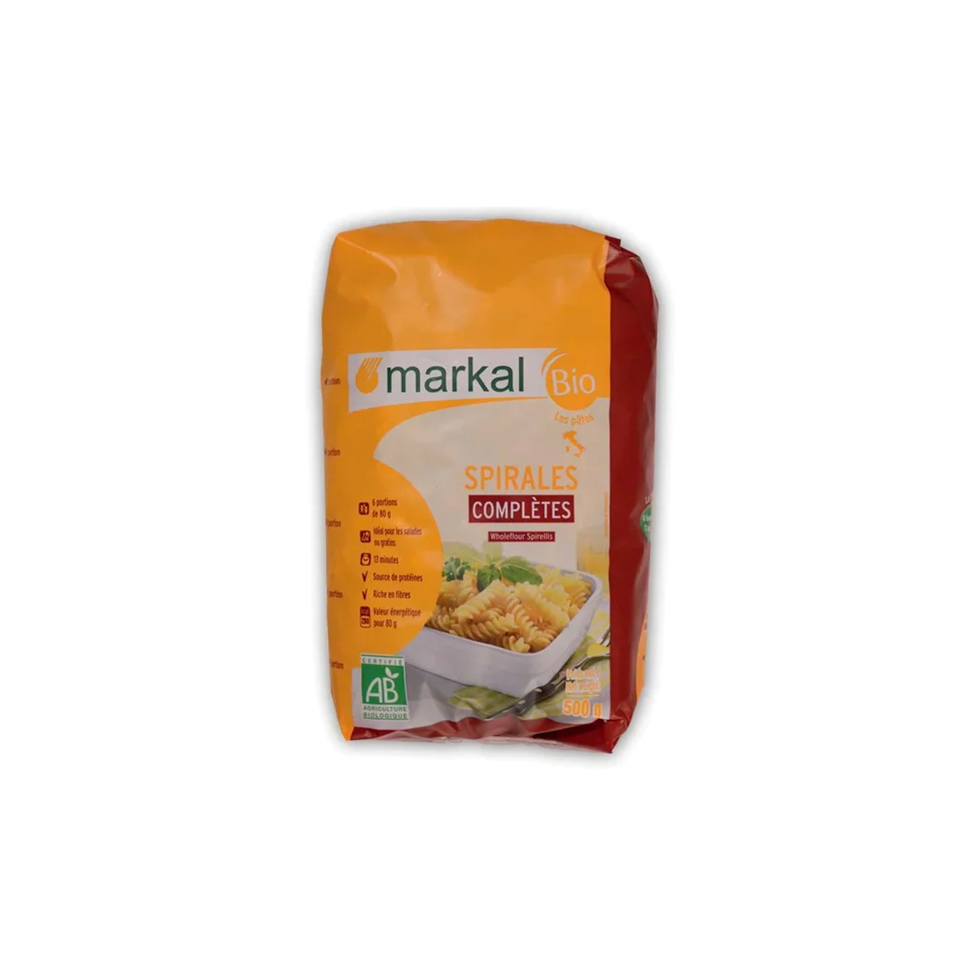 MARKAL WHOLEGRAIN FUSILLI PASTA