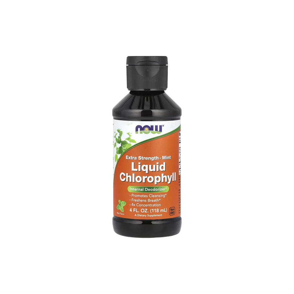NOW CHLOROPHYLL LIQUID, EXTRA STRENGTH MINT