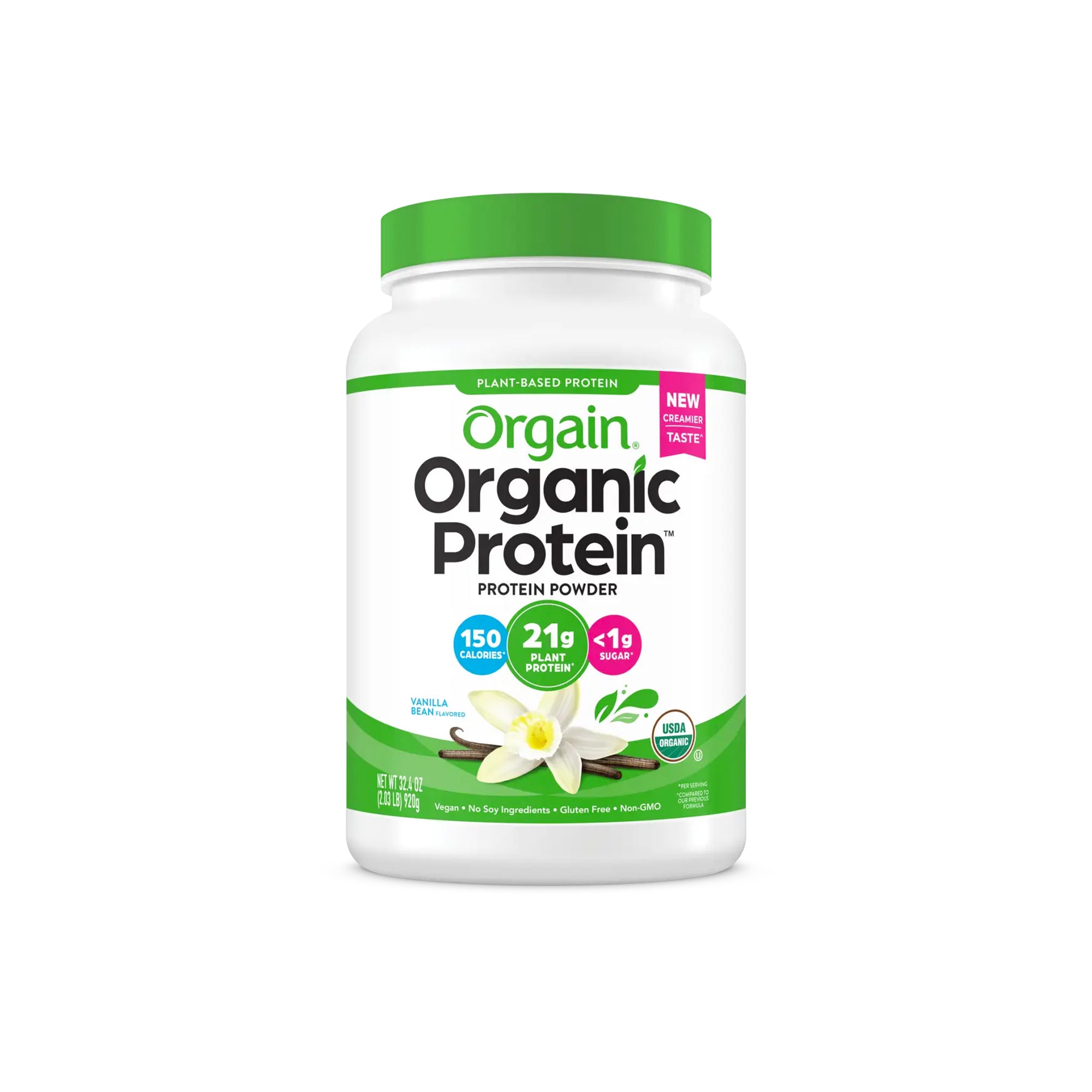 ORGAIN ORGANIC PLANT BASED VANILLA BEAN PROTEIN POWDER