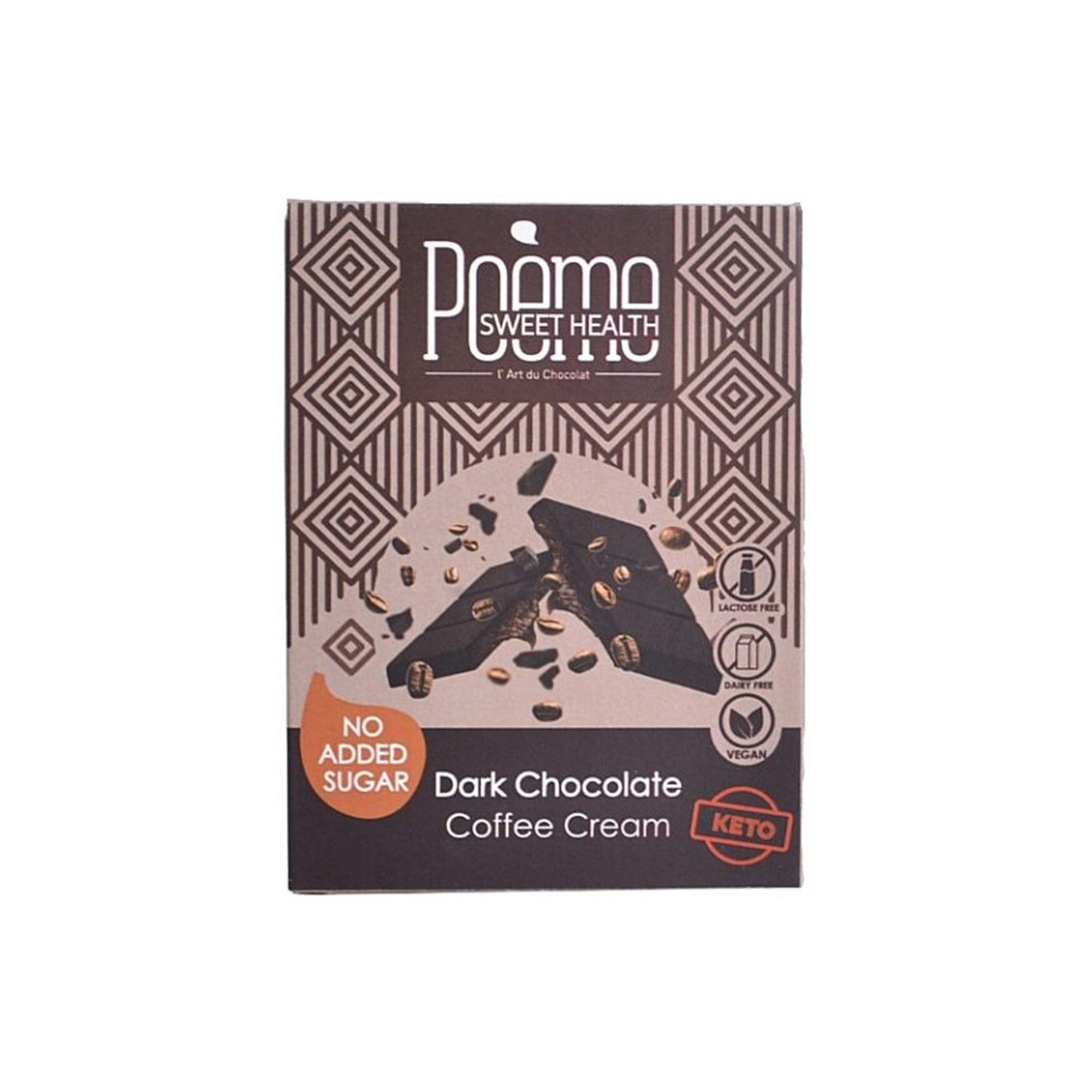 POÈME COFFEE CREAM DARK CHOCOLATE BAR - KETO