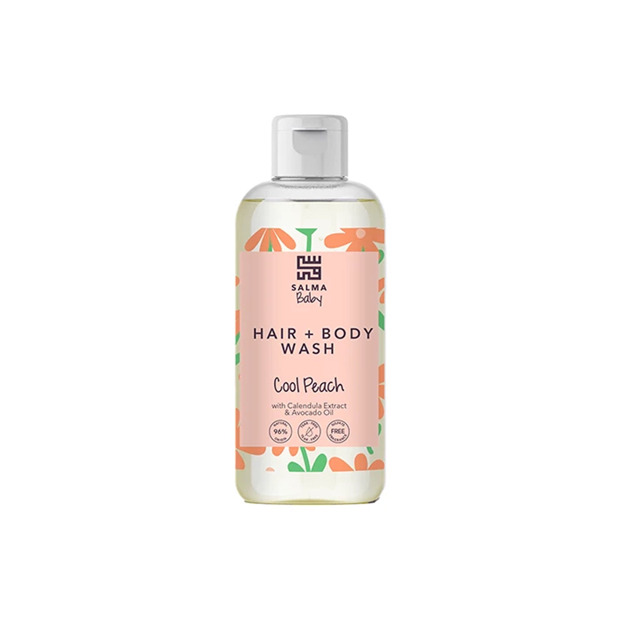 SALMA BABY HAIR + BODY WASH - COOL PEACH