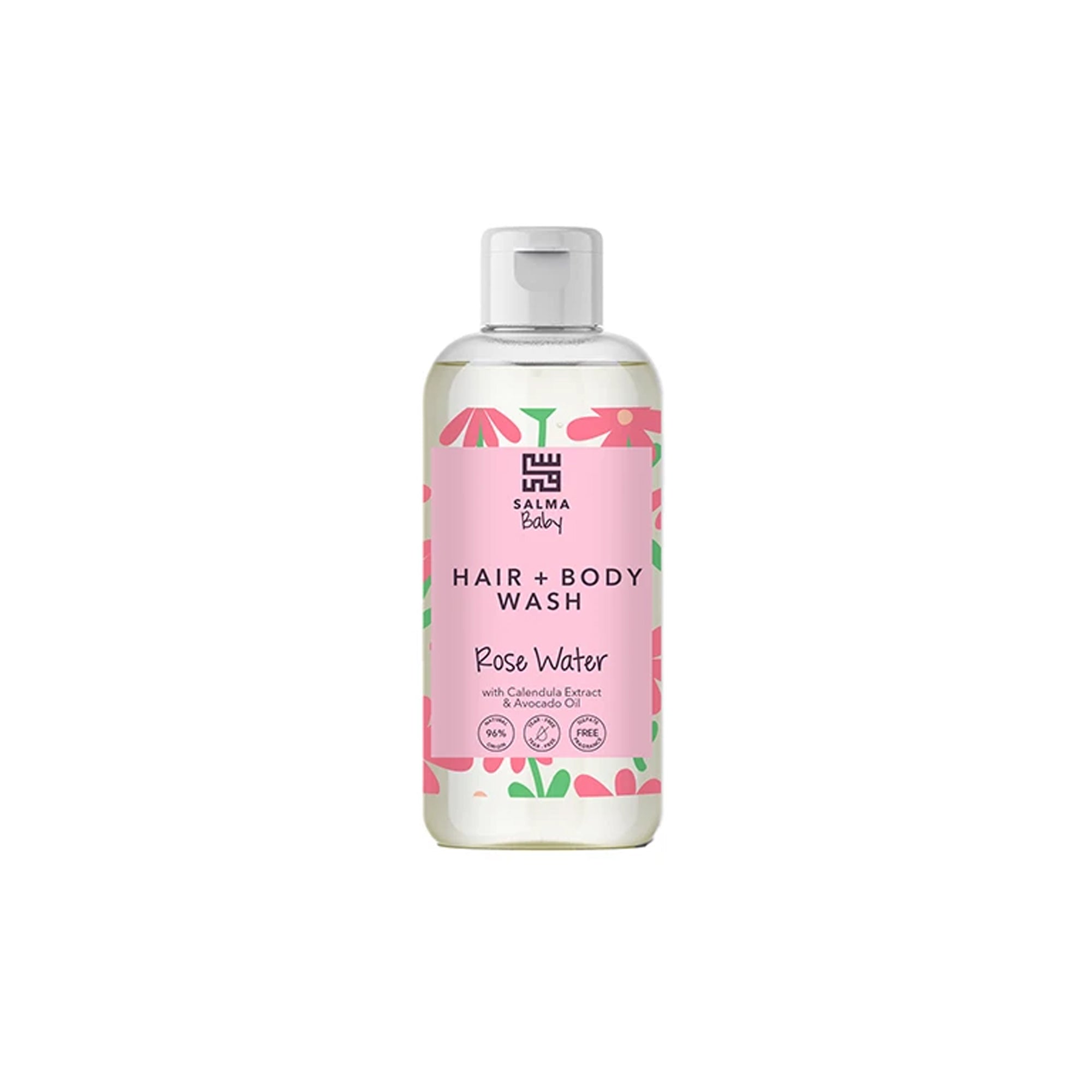 SALMA BABY HAIR + BODY WASH - ROSE WATER