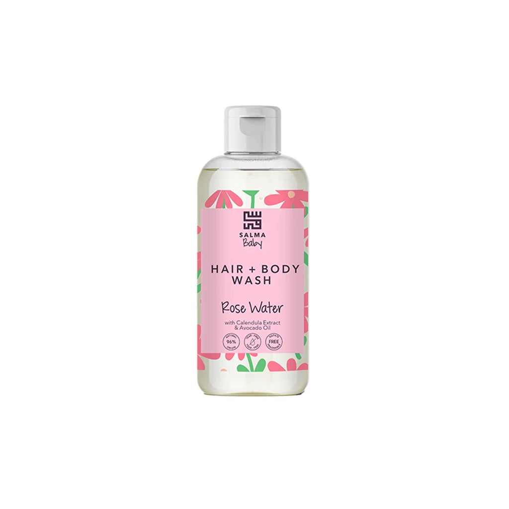 SALMA BABY HAIR + BODY WASH - ROSE WATER
