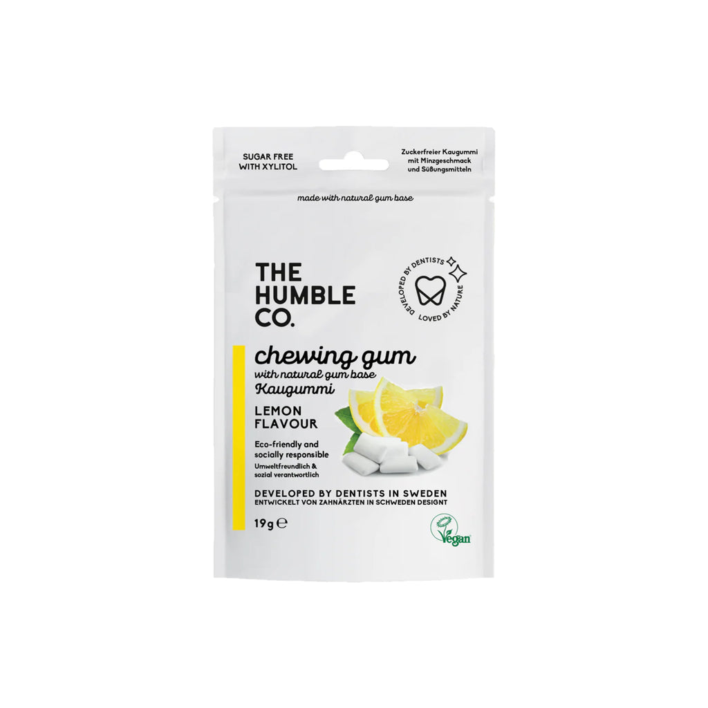 THE HUMBLE CO. NATURAL CHEWING GUM SUGAR FREE - LEMON
