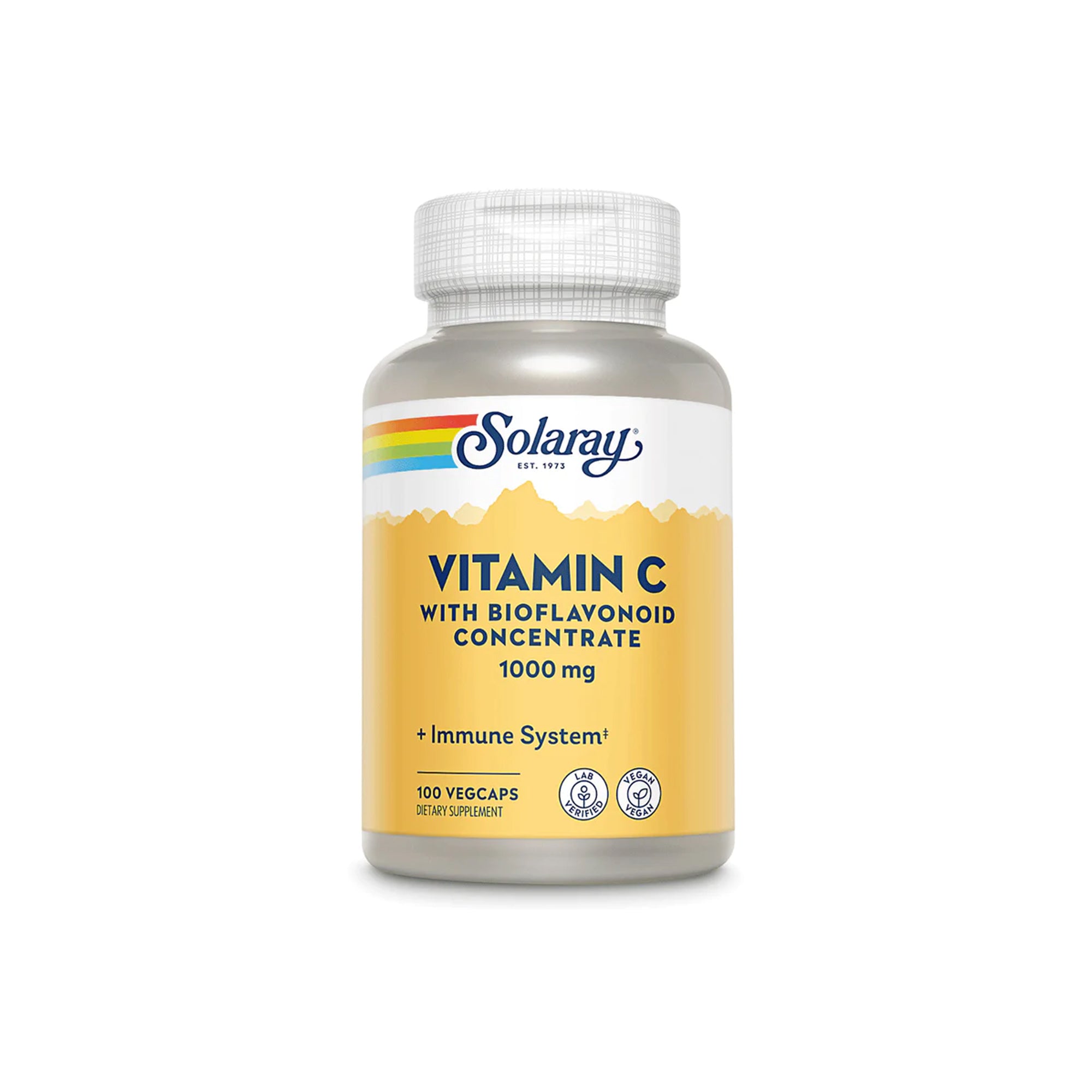 SOLARAY VITAMIN C WITH ROSE HIPS, ACEROLA & BIOFLAVONOIDS 1000mg