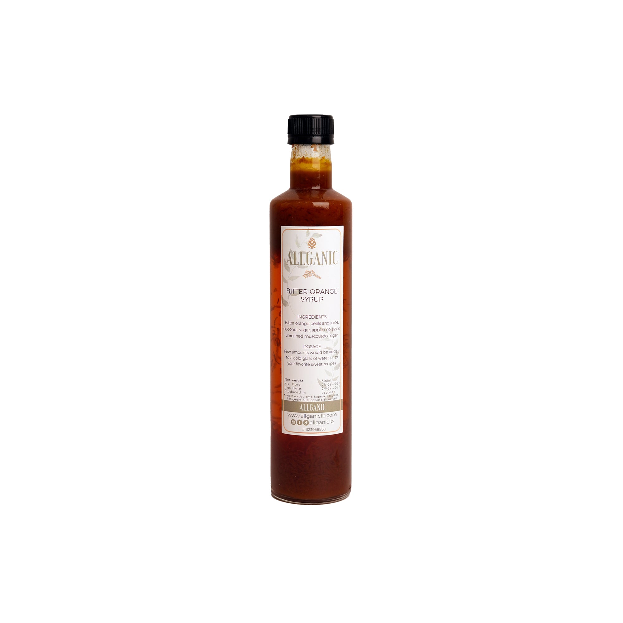 ALLGANIC NATURAL BITTER ORANGE SYRUP