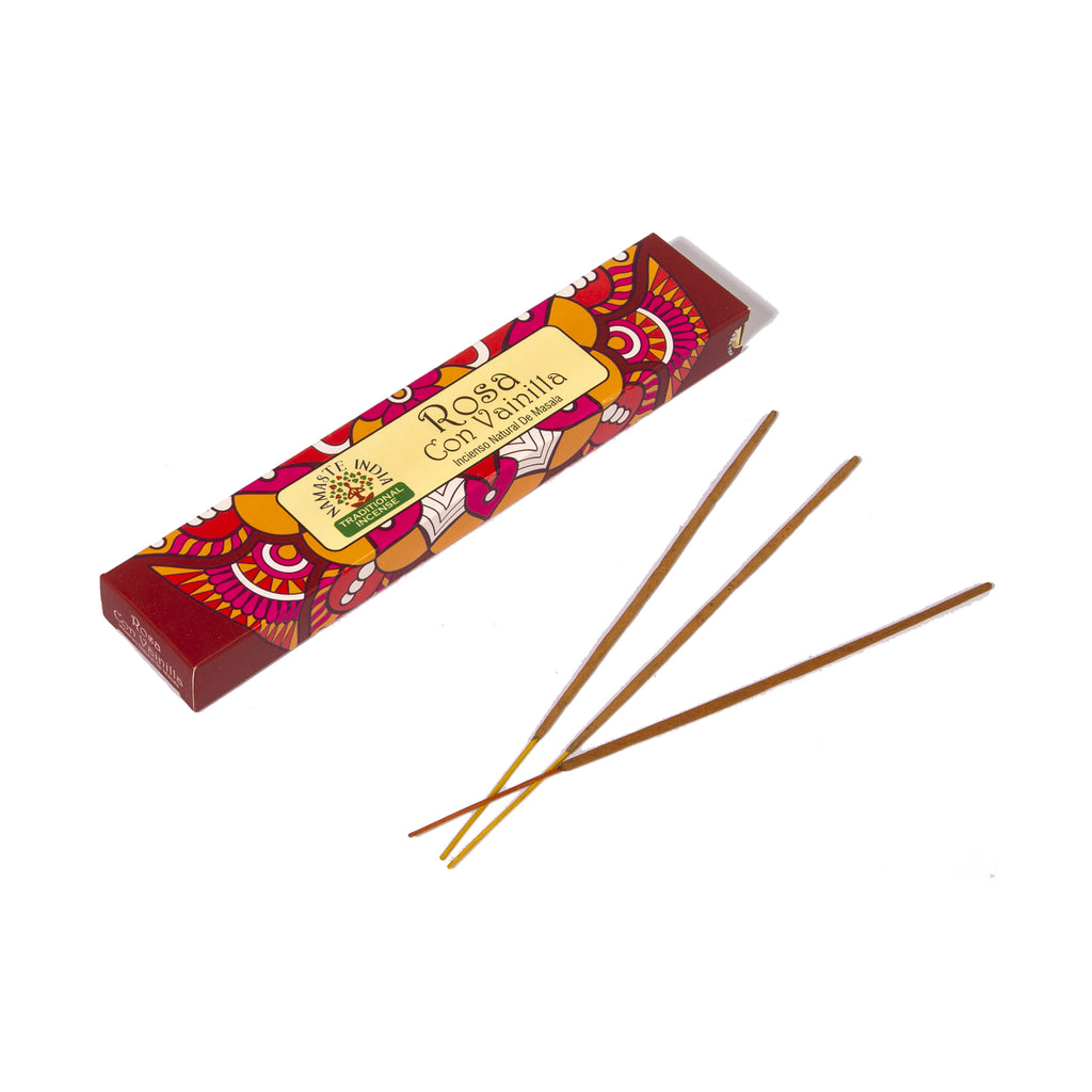 AROMA INCENSE STICKS - ROSE WITH VANILLA