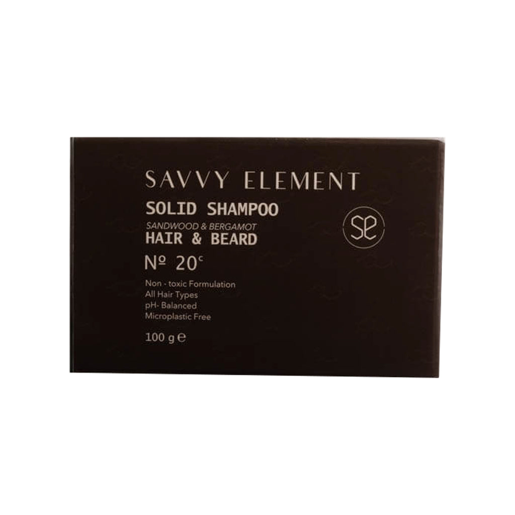 SAVVY ELEMENT SOLID SHAMPOO - HAIR &  BEARD