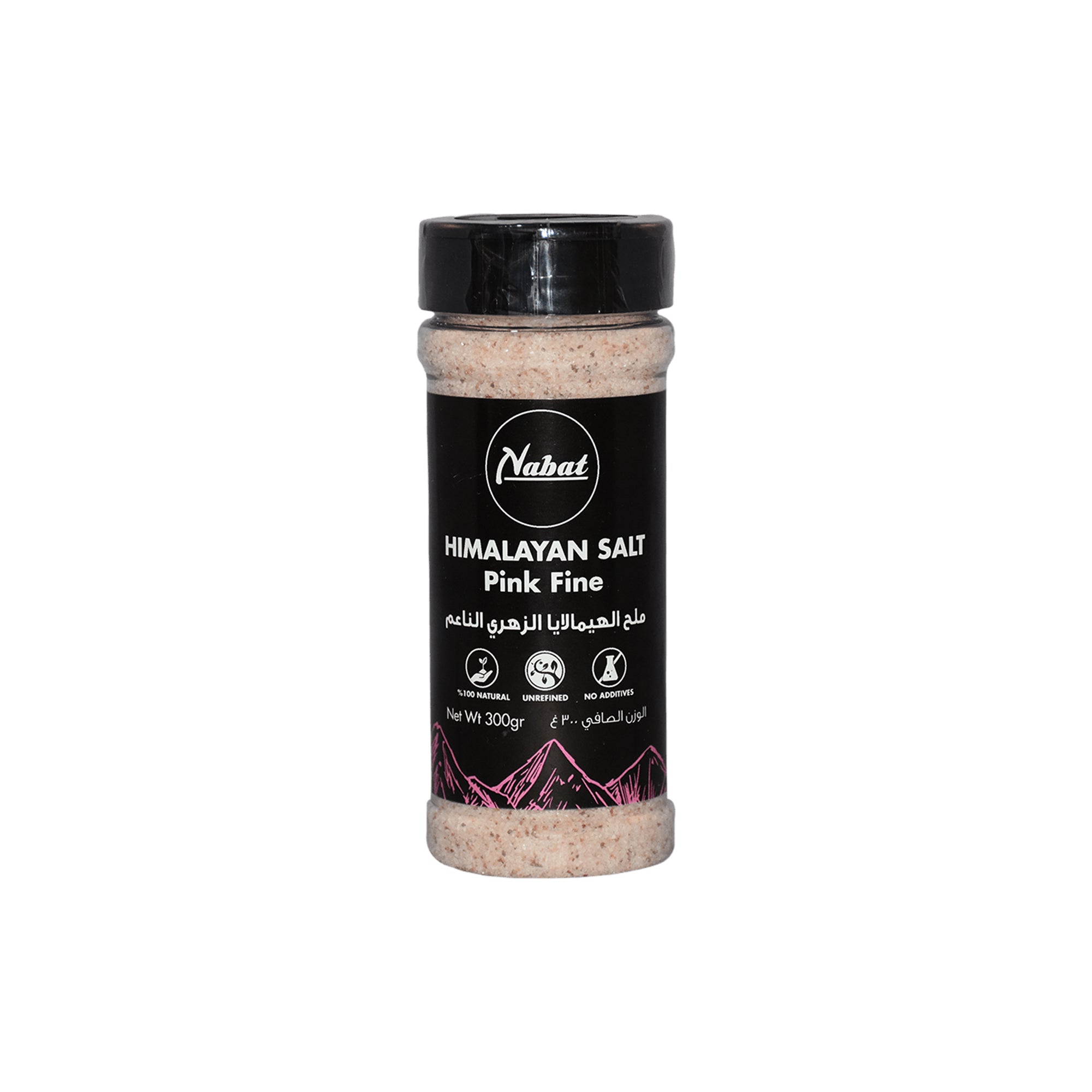 NABAT HIMALAYAN PINK FINE SALT - SHAKER