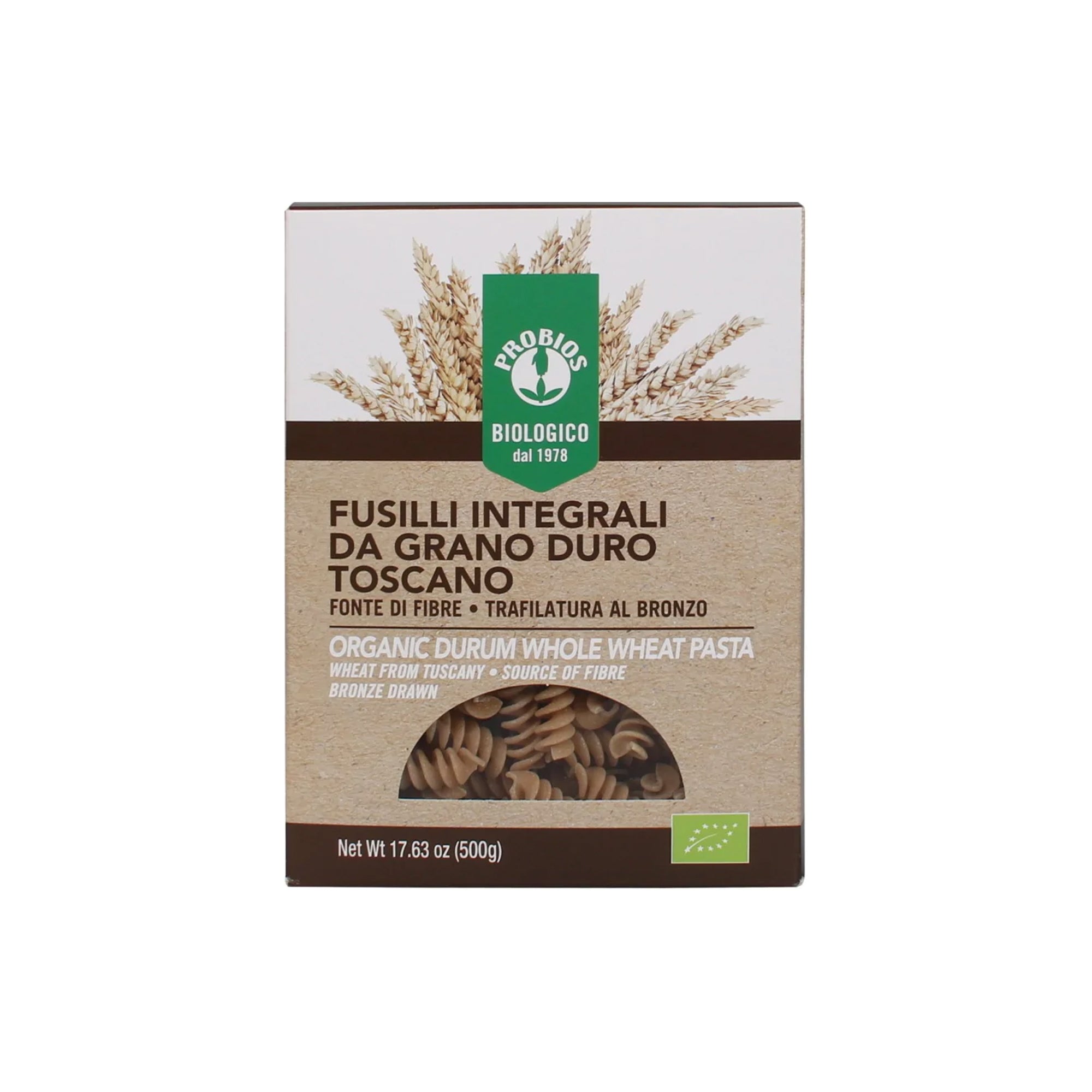 PROBIOS ORGANIC WHOLE WHEAT FUSILLI