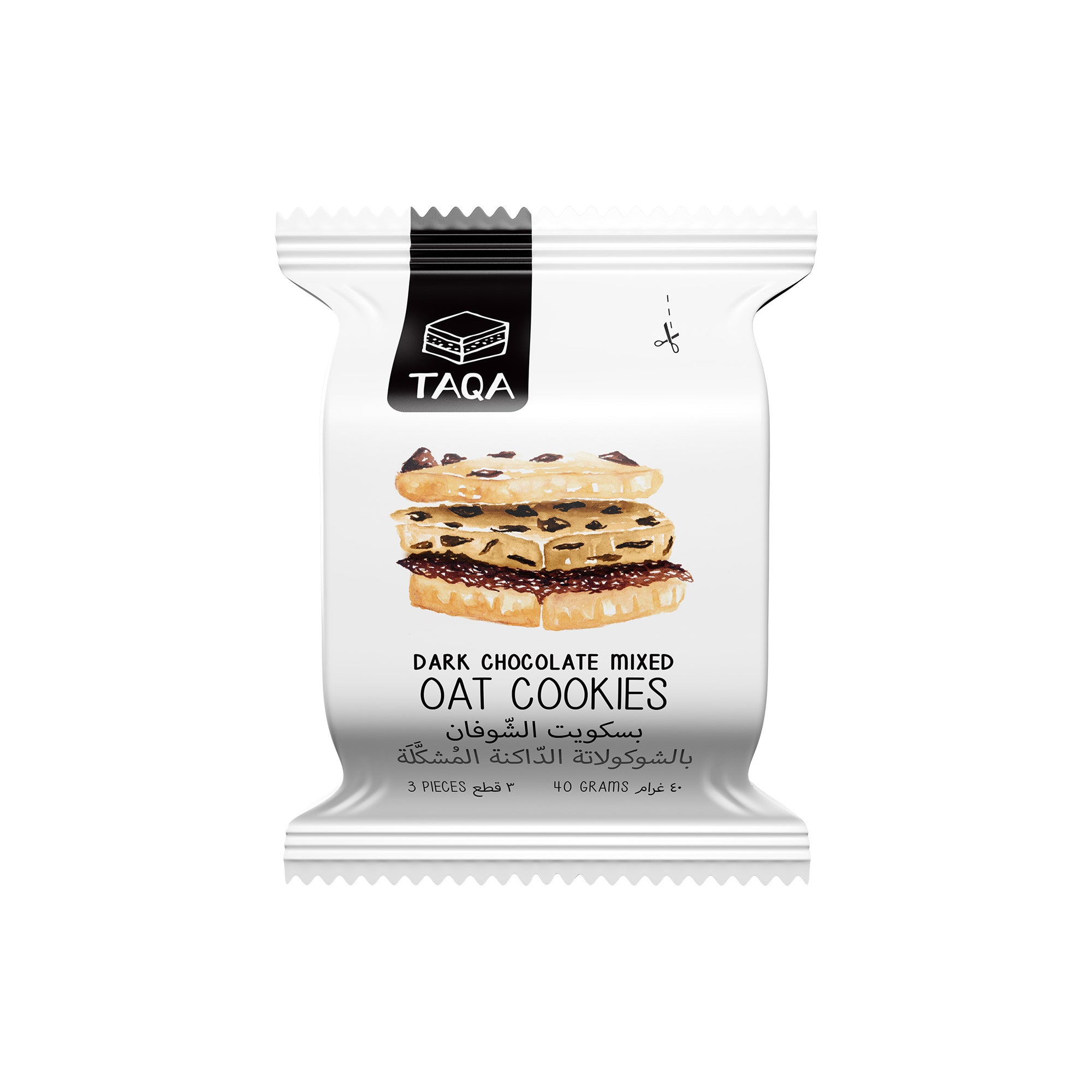 TAQA OAT DARK CHOCOLATE COOKIES MIXED