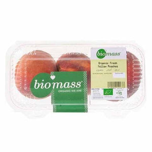 Biomass Organic Fresh Yellow Peaches